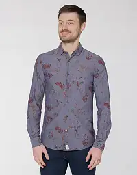 Pierre Cardin Denim Story shirt in gray