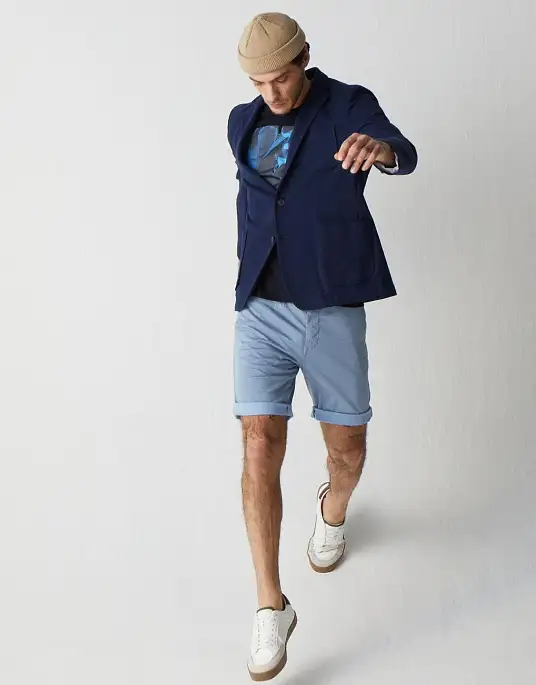 Шорты-бермуды Pierre Cardin из коллекции Future Flex в голубом цвете