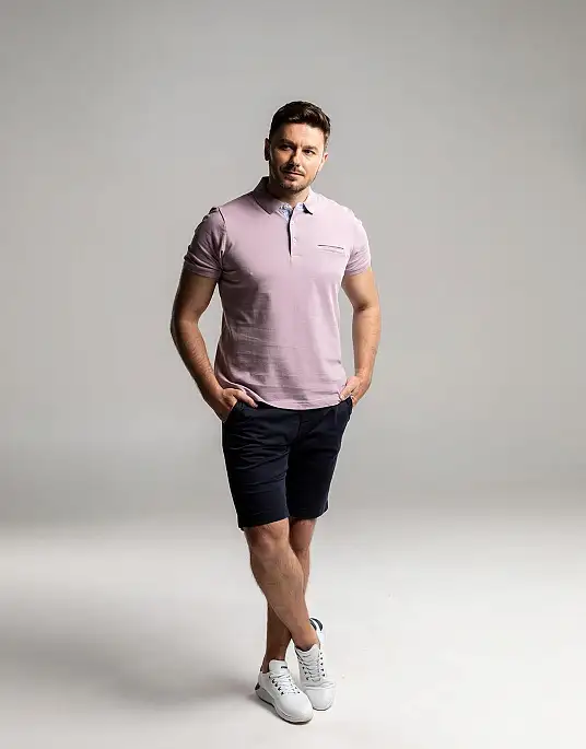 Pierre Cardin Polo from the Future Flex collection in pink