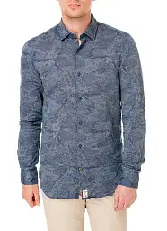 Pierre Cardin Denim Story shirt in blue