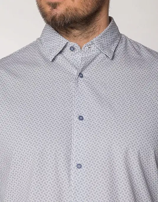 Pierre Cardin shirt from the Denim Academy collection in white with print