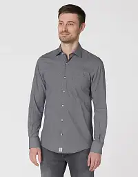 Рубашка Pierre Cardin из серии Cotton Comfort в сером цвете