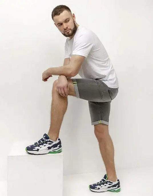 Pierre Cardin denim shorts from the Denim Academy collection in gray