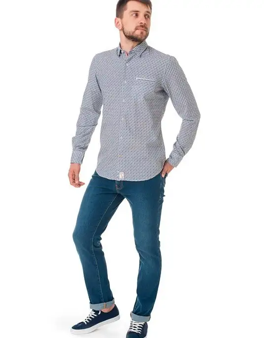 Рубашка Pierre Cardin из серии Denim Story в белом цвете