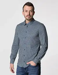 Сорочка Pierre Cardin з колекції Future Flex в смарагдовому відтінку з візерунком
