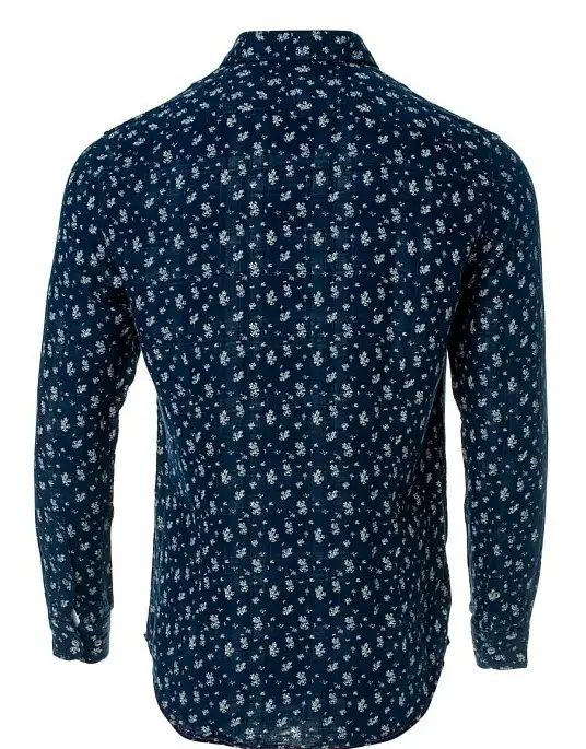Pierre Cardin shirt in blue with floral print