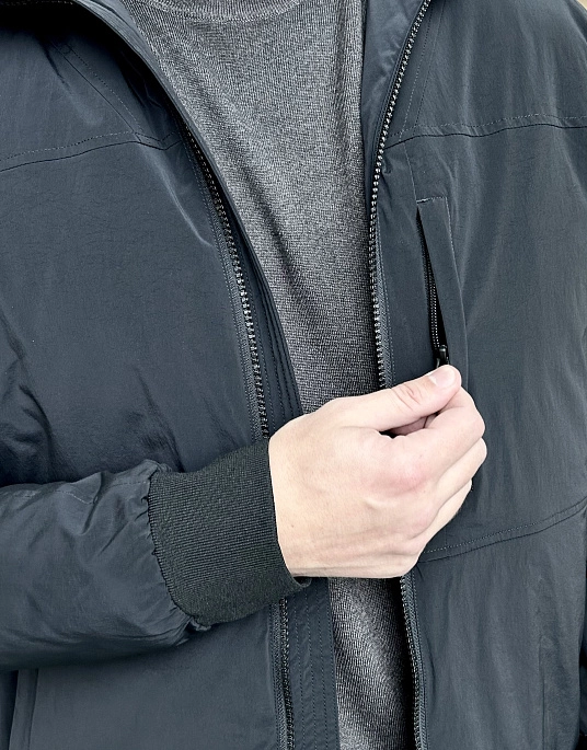 ⏩Pierre Cardin hooded jacket in black 0034/9000/10093 ᐈ Price 