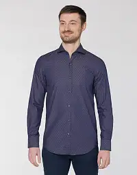 Рубашка Pierre Cardin из эксклюзивной коллекции Le Bleu в фиолетовом цвете