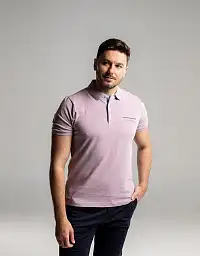 Pierre Cardin Polo from the Future Flex collection in pink