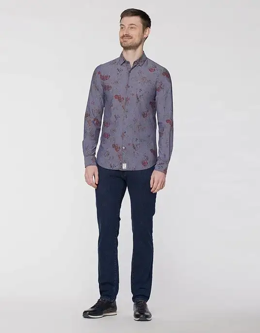 Pierre Cardin Denim Story shirt in gray