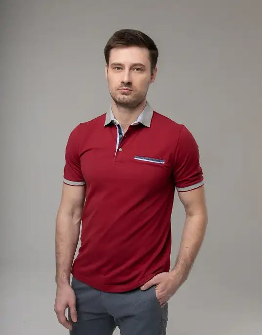 Pierre Cardin polo shirt in red