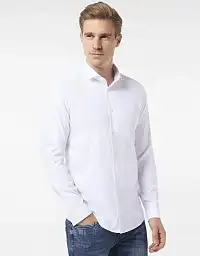 Сорочка Pierre Cardin з колекції Future Flex в білому кольорі
