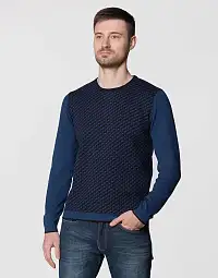 Пуловер Pierre Cardin із серії Royal Blend у синьому кольорі
