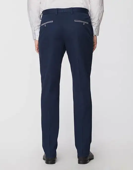 Pierre Cardin slant pocket trousers in navy blue