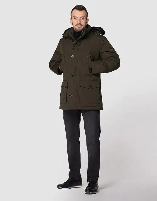 Denim Academy men's parka jacket by Pierre Cardin