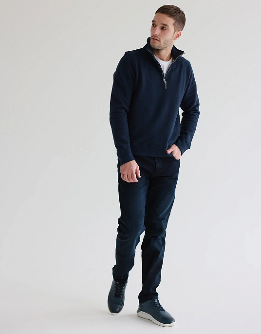 Pierre Cardin zip-up collar jacket in blue