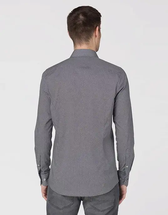 Рубашка Pierre Cardin из серии Cotton Comfort в сером цвете