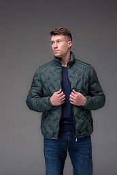 Pierre Cardin jacket in green color is shortened