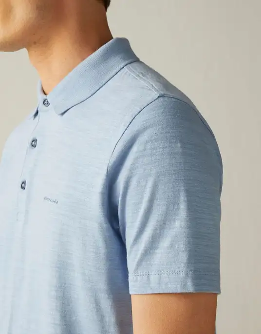 Pierre Cardin Polo from the Future Flex collection in blue
