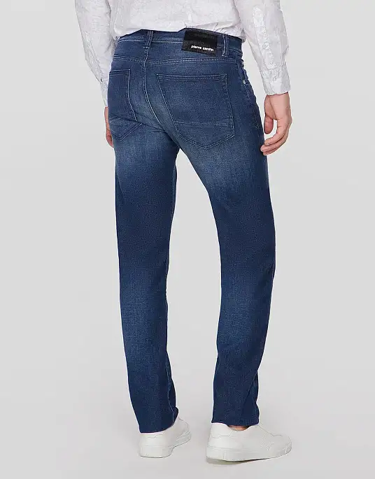 Pierre Cardin jeans from the exclusive Le bleu collection in blue distressed