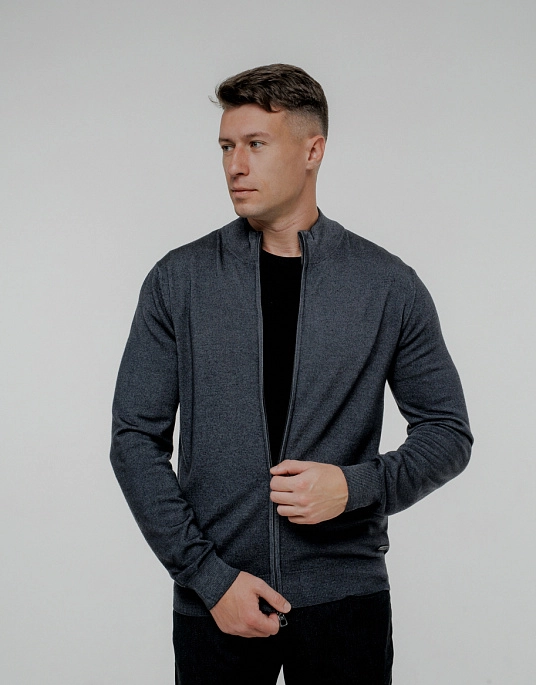 ⏩Pierre Cardin zip-up sweater in merino wool 5037/9002