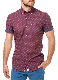 Pierre Cardin short sleeve shirt in red