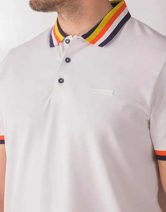 Pierre Cardin polo shirt from the Future Flex collection in white