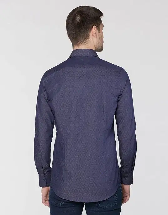 Рубашка Pierre Cardin из эксклюзивной коллекции Le Bleu в фиолетовом цвете