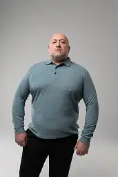 Поло с длинным рукавом Pierre Cardin из коллекции Future Flex в большом размере