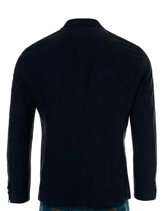 Pierre Cardin slim fit men's blue cotton and linen blazer