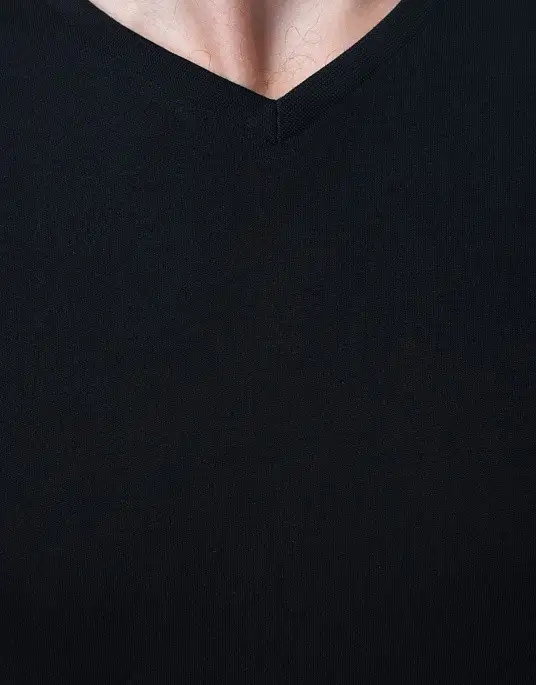Pierre Cardin Basic Black V-Neck T-Shirts Set