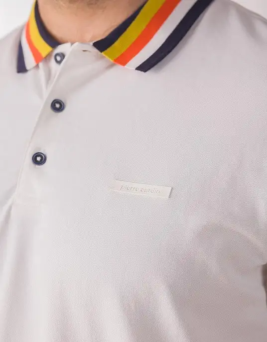 Pierre Cardin polo shirt from the Future Flex collection in white