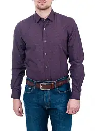 Pierre Cardin shirt in patterned red