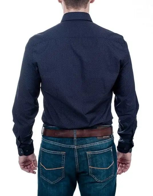 Pierre Cardin shirt in patterned blue