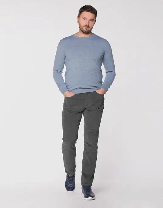 Вельветовые брюки Pierre Cardin из коллекции Future Flex  в сером цвете