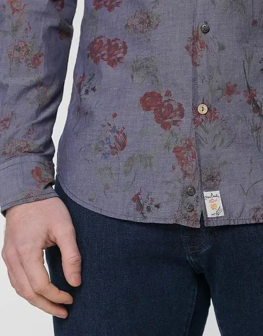 Pierre Cardin Denim Story shirt in gray