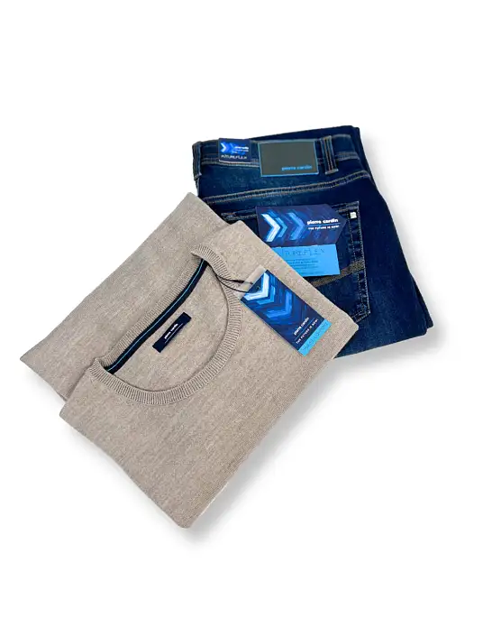Gift set for man: jeans + jumper by Pierre Cardin