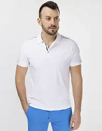 Поло Pierre Cardin з колекції Future Flex в білому кольорі