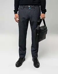 Pierre Cardin flat pants from the Future Flex collection in blue