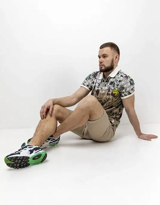 Шорты - джоггеры Pierre Cardin под резинку в бежевом цвете