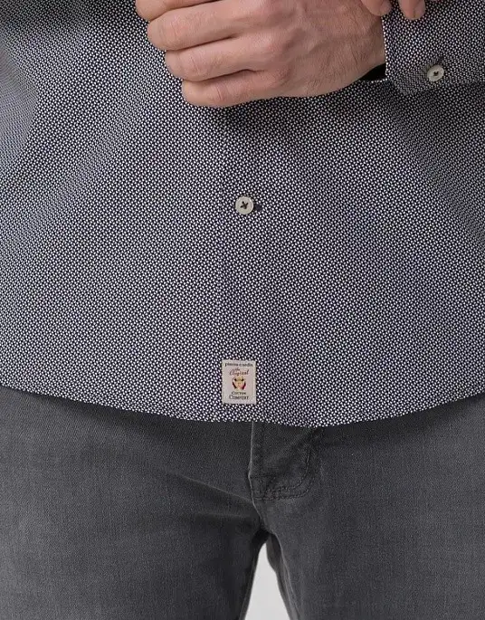 Рубашка Pierre Cardin из серии Cotton Comfort в сером цвете