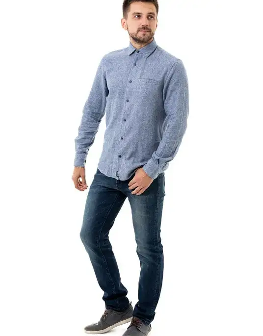 Рубашка Pierre Cardin из коллекции Denim Academy в голубом цвете