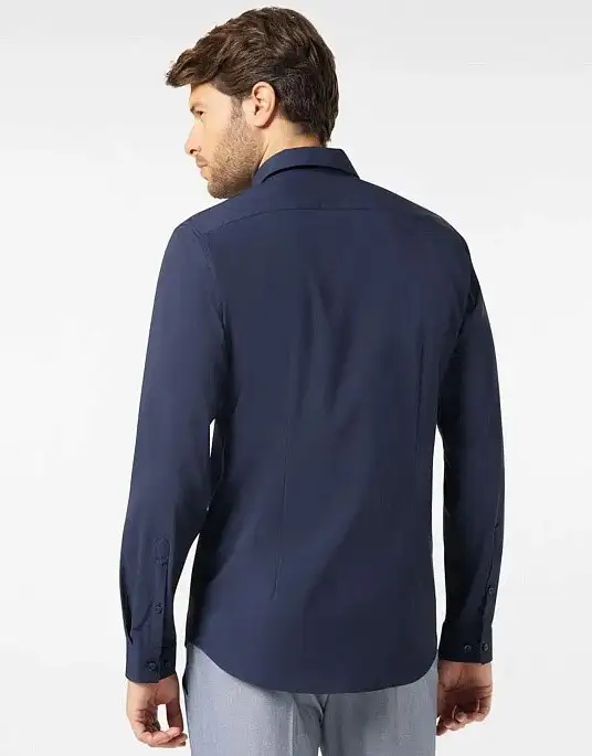 Рубашка Pierre Cardin из коллекции Future Flex в синем цвете