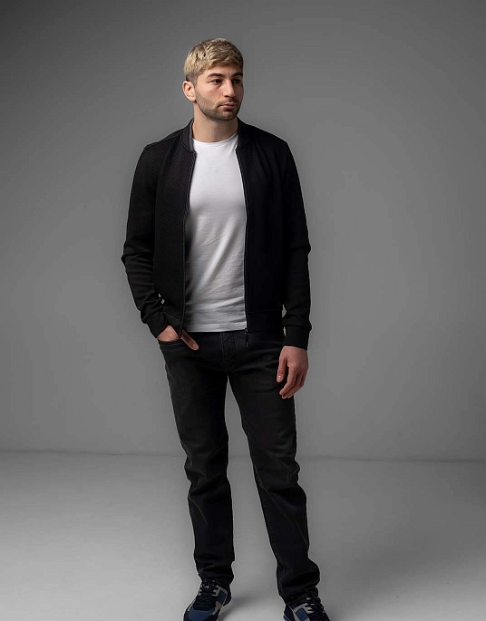 Pierre Cardin zip up jacket in black