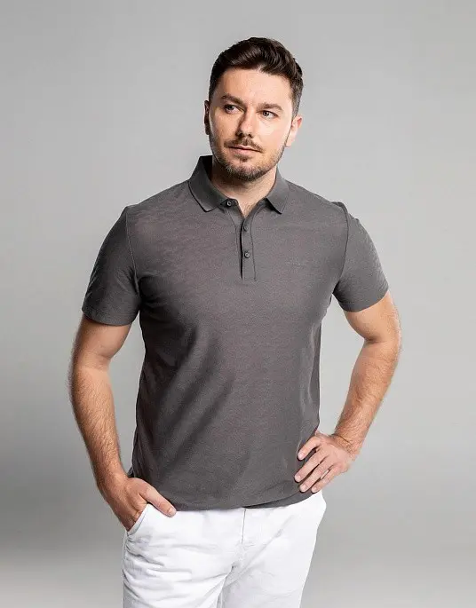Pierre Cardin polo from the Future Flex collection in gray