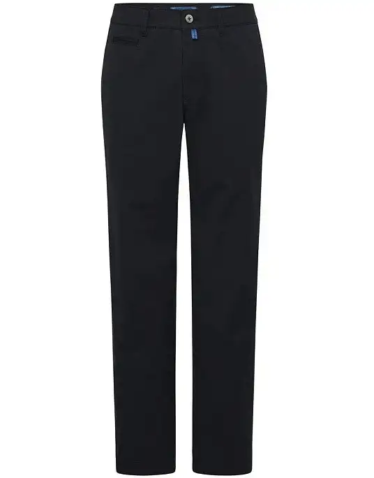 Pierre Cardin flats trousers with slant pockets Future Flex collection in dark blue