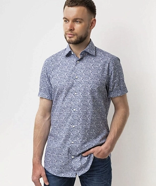 Pierre Cardin floral print short sleeve shirt Future Flex collection
