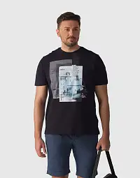 Футболка Pierre Cardin из коллекции Future Flex в тёмно - синем цвете