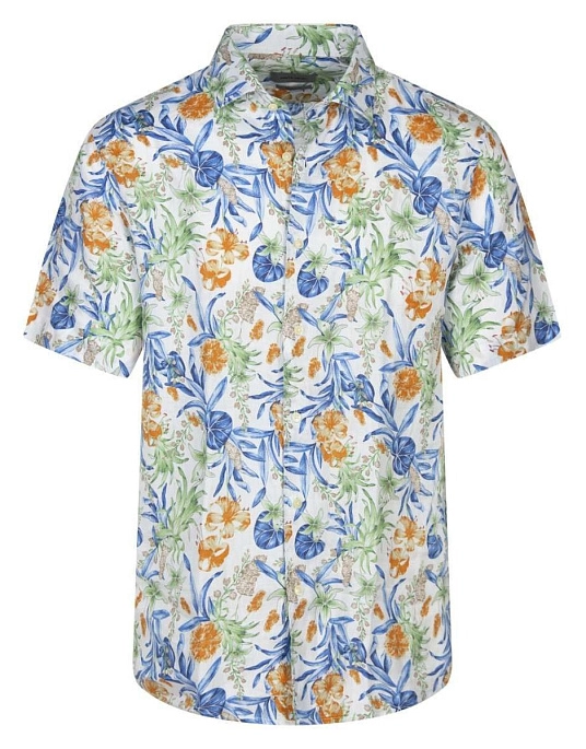 Pierre Cardin Short Sleeve Floral Print Shirt