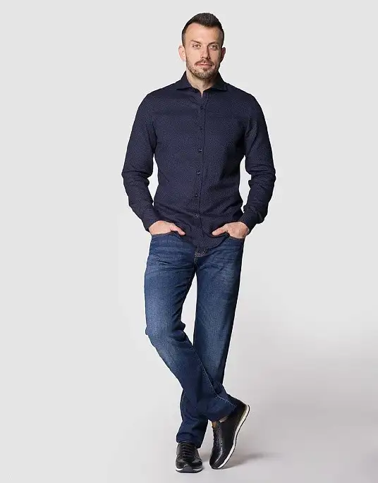 Pierre Cardin shirt from the exclusive Le bleu collection blue